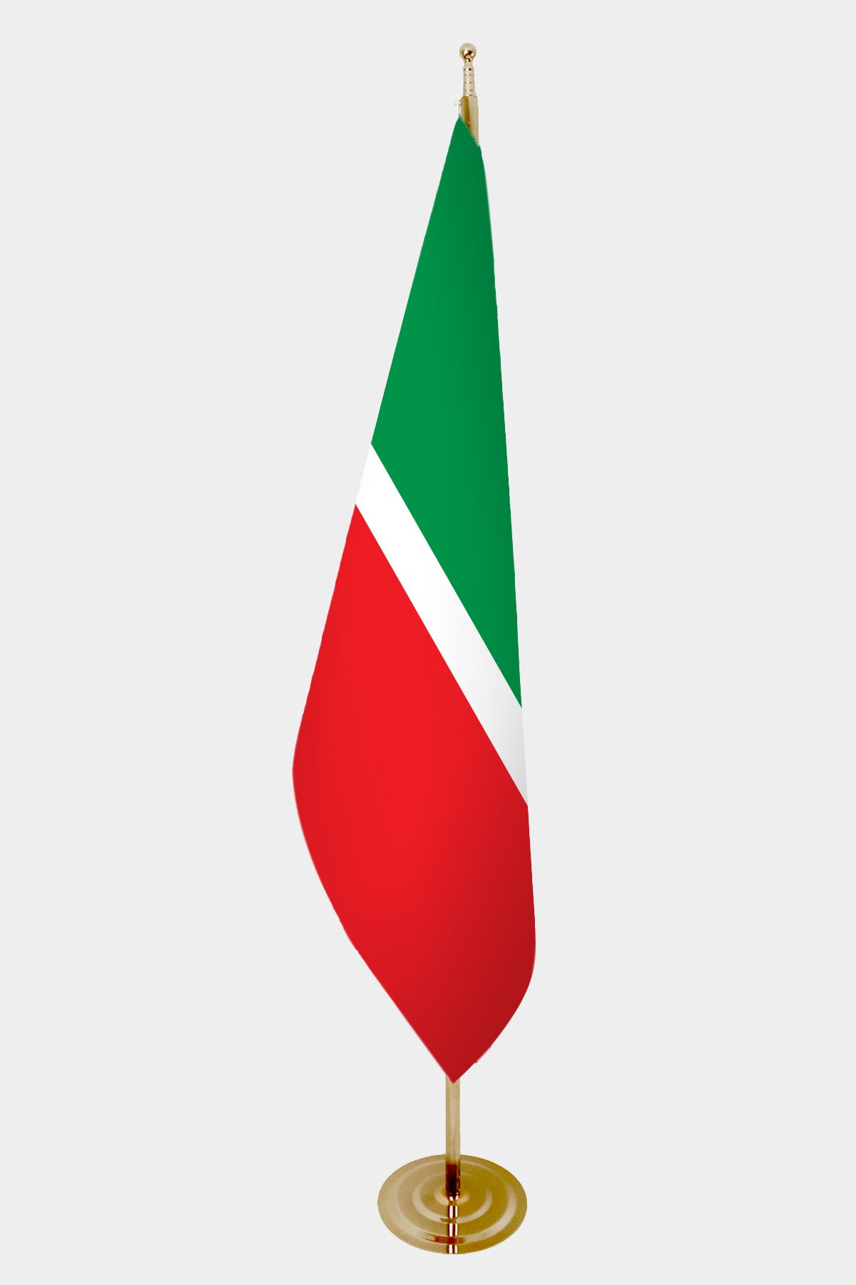 Drapeau officiel d'intérieur du Tatarstan — mât doré all-groups