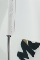 Logo Printed Single Desk Flag with chrome pole, 15 × 22.5 cm flag on a weighted base (2)