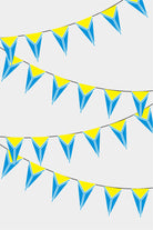 Tuva Triangular Flag Bunting - 50 Meters Premium Pennant Flags for Party Decoration | Professional Quality Raschel Fabric