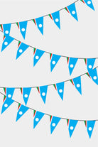 Yakutia Triangular Flag Bunting - 50 Meters Premium Pennant Flags for Party Decoration | Professional Quality Raschel Fabric