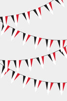 Yemen Triangular Flag Bunting - 50 Meters Premium Pennant Flags for Party Decoration | Professional Quality Raschel Fabric