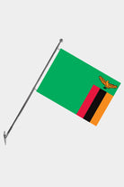 Zambia Wall-Mounted Telescopic Flagpole Set — Polyester