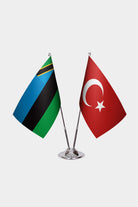 Ensemble de Drapeaux de Bureau Zanzibar & Turquie